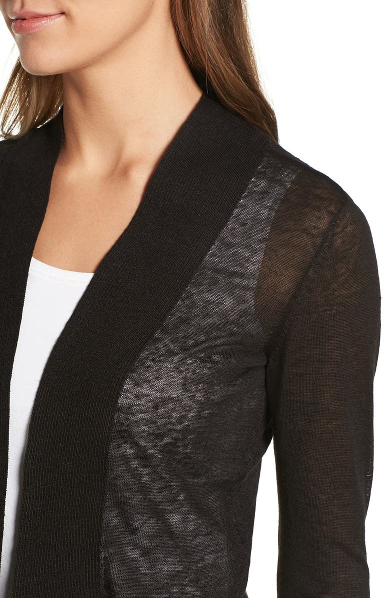 NIC+ZOE Daybreak Linen Blend Cardigan, Alternate, color, 