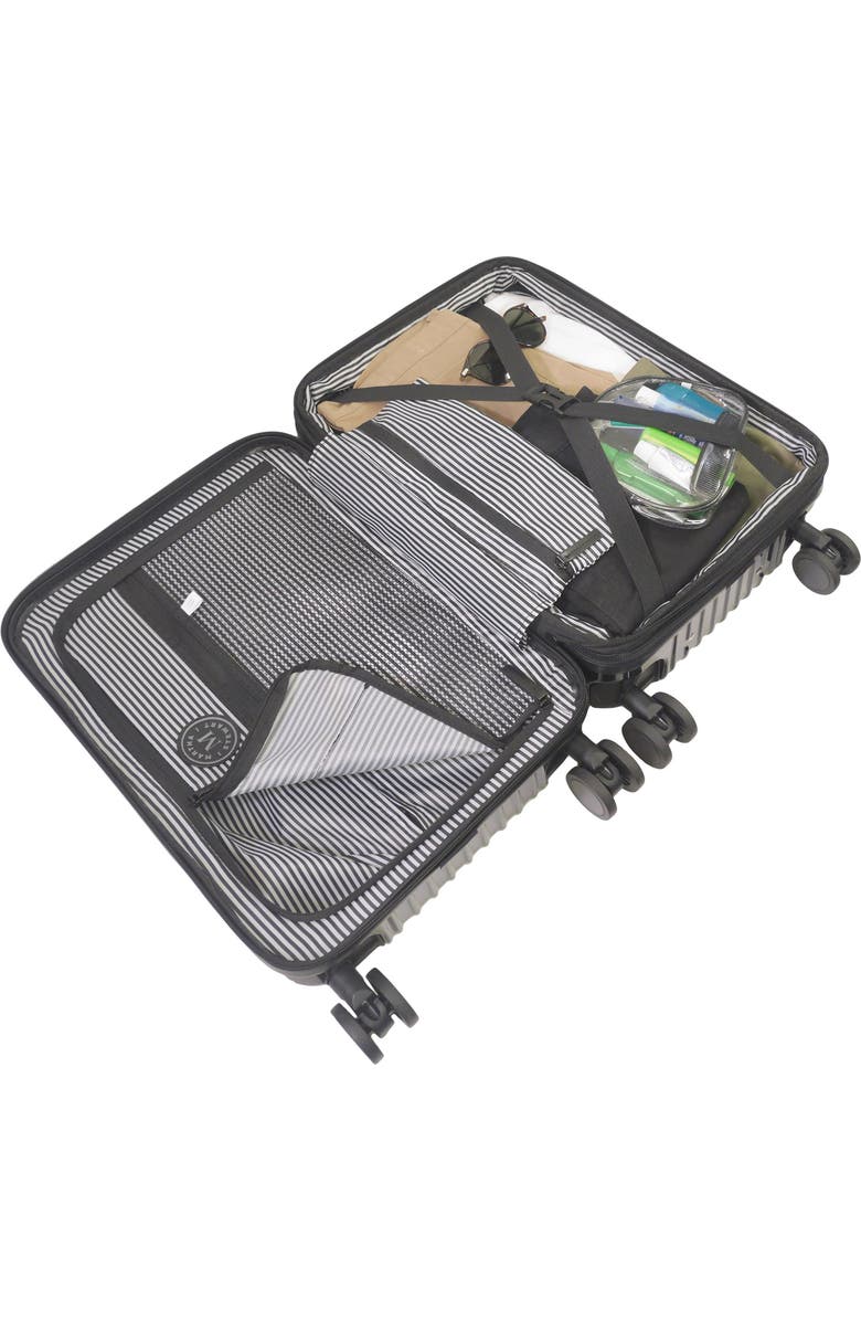 MARTHA STEWART The Bedford 22" Hardcase Carry-On, Alternate, color, Black