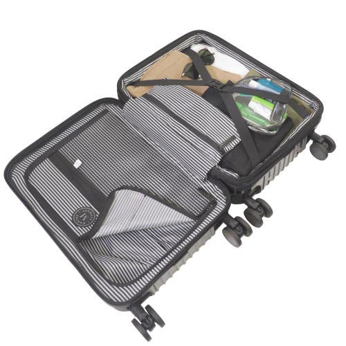 Martha Stewart The Bedford 3-piece Hardcase Luggage Set In Black