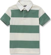 Lands' End Boys Short Sleeve Rugby Polo