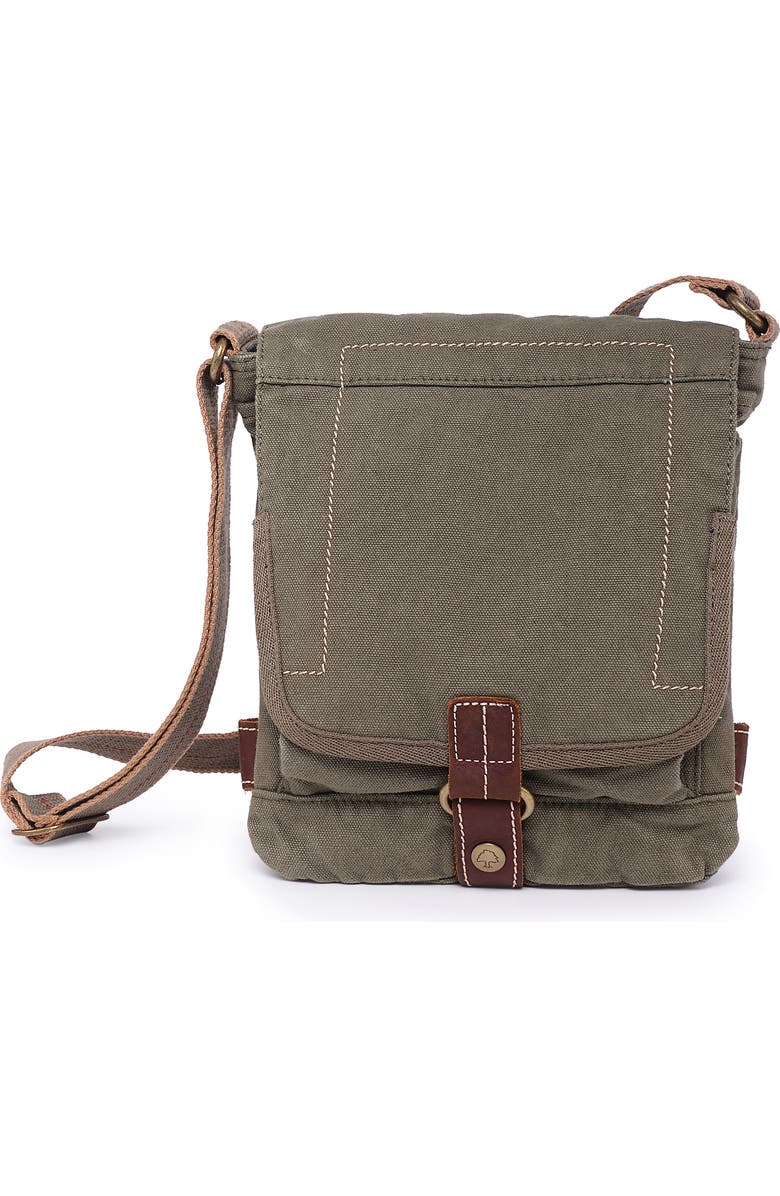 TSD The Same Direction ATONA Crossbody Bag - Canvas & Leather Trim With Water Bottle Pockets