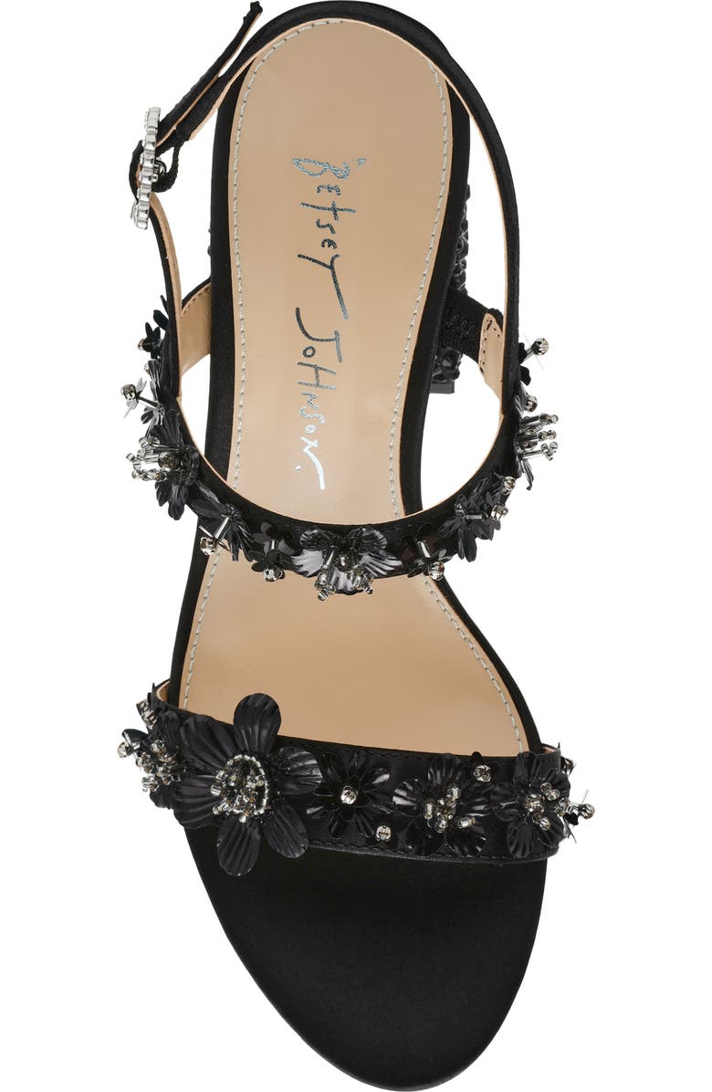 Betsey Johnson Drue Sandal, Alternate, color, Black