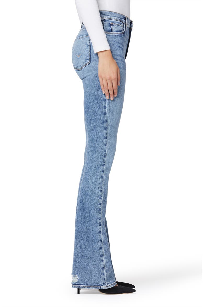 Barbara High Waist Distressed Bootcut Jeans, Alternate, color, PURE SHORES