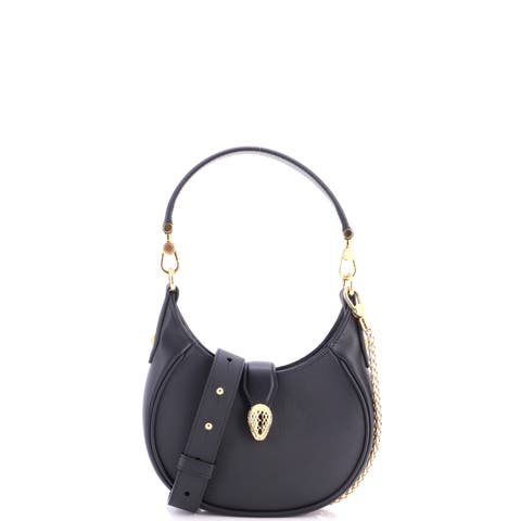 Serpenti Ellipse Crossbody Bag Leather Mini