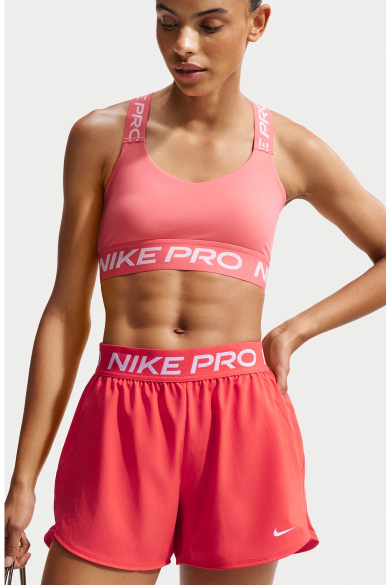 Pro Active Shorts, Alternate, color, LIGHT CRIMSON/ WHITE