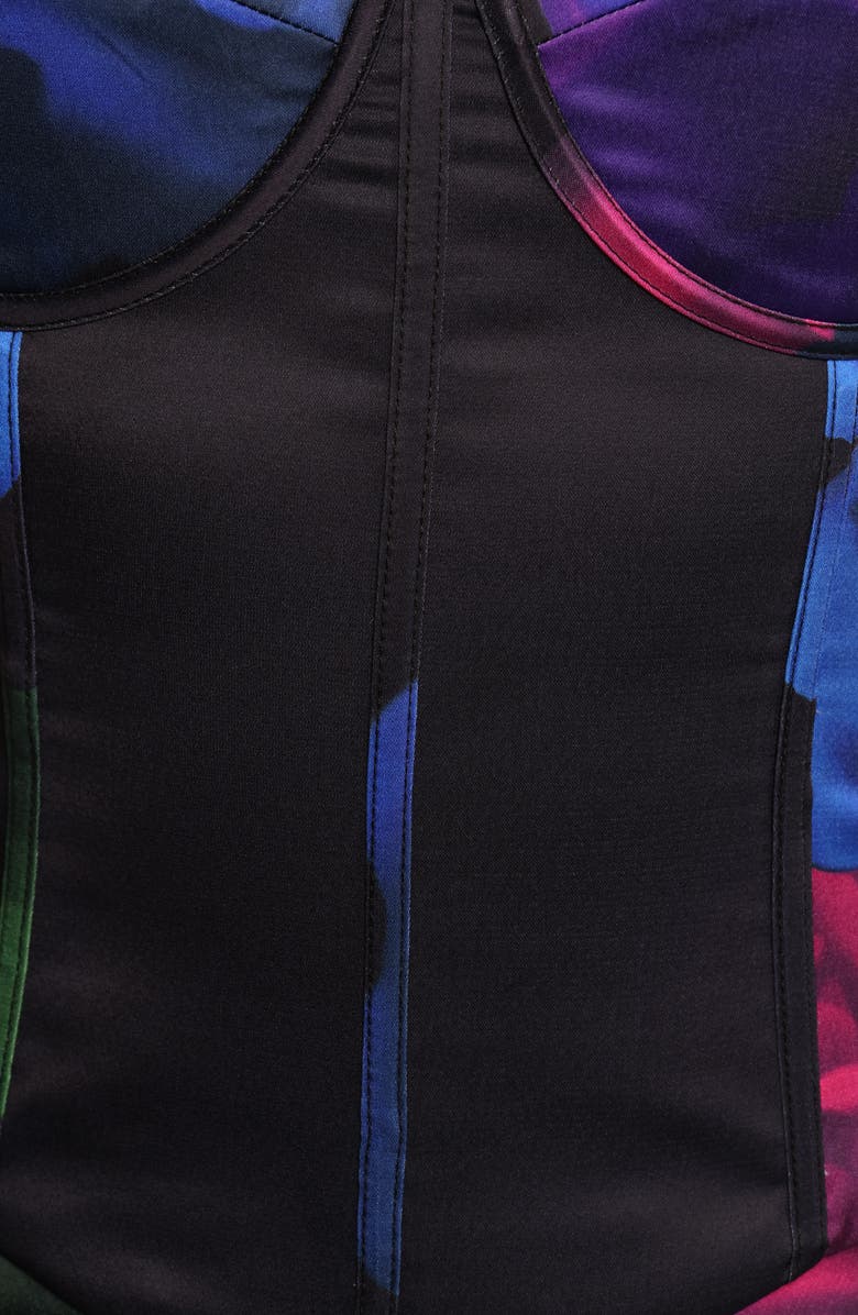 Petal & Pup Rosalia Corset Top, Alternate, color, Pink Multi