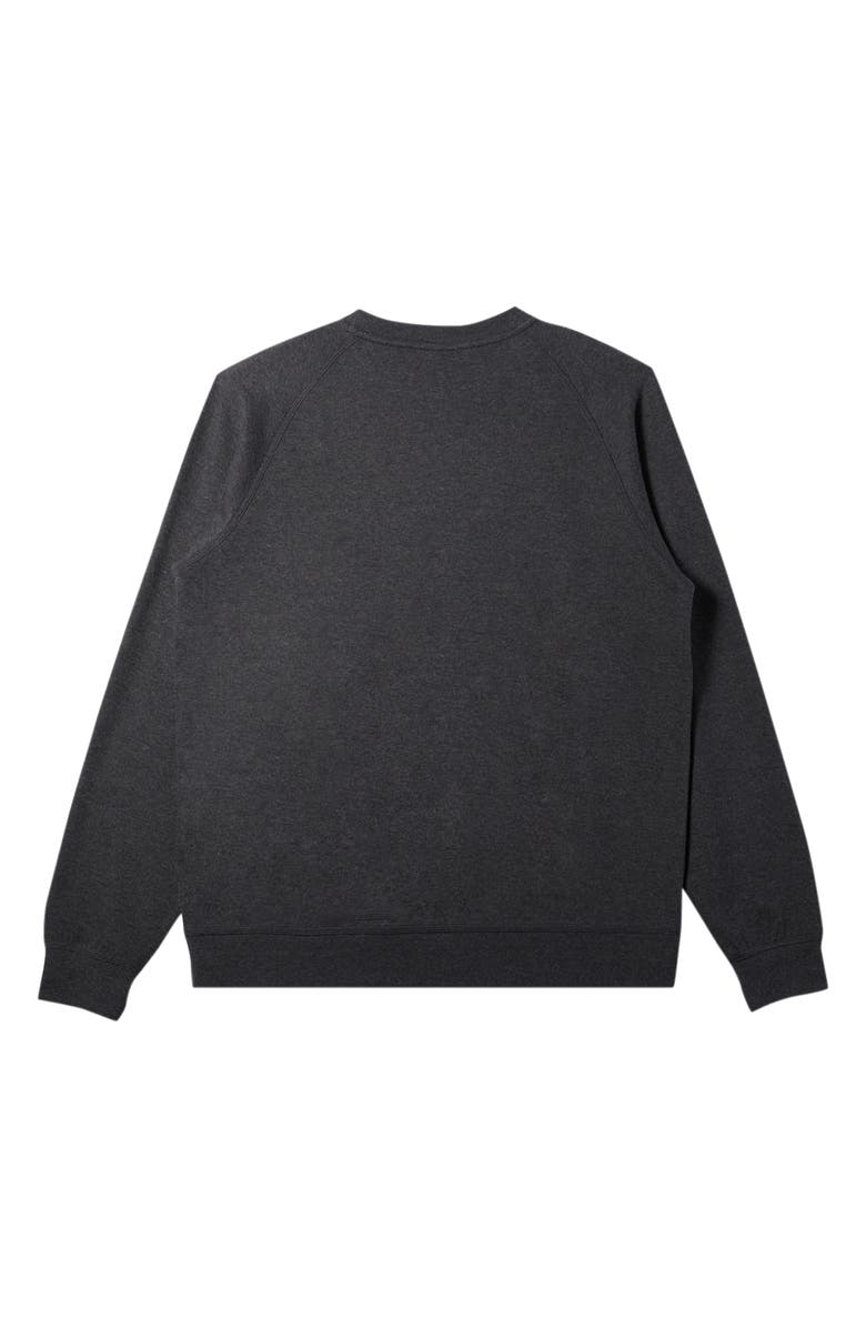 Quiksilver Raglan Sleeve Sweatshirt, Alternate, color, Black Heather