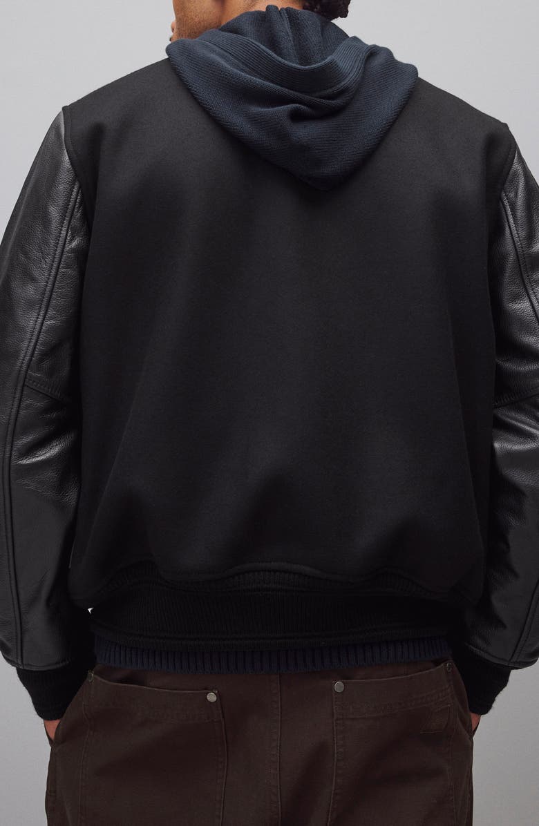 Reigning Champ Wool & Cashmere Award Jacket, Alternate, color, Black