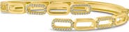 CZ by Kenneth Jay Lane Oval Hinge Cuff Bracelet