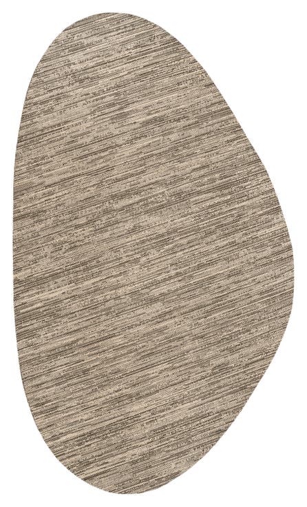 Callan Modern Rustic Abstract Indoor/Outdoor Shaped Area Rug