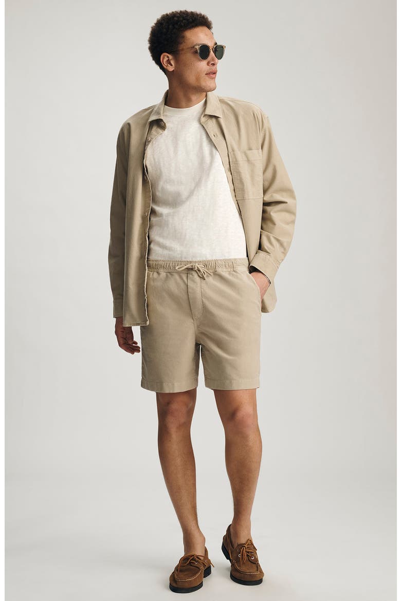 Textured Drawstring Shorts, Alternate, color, FEATHER GRAY