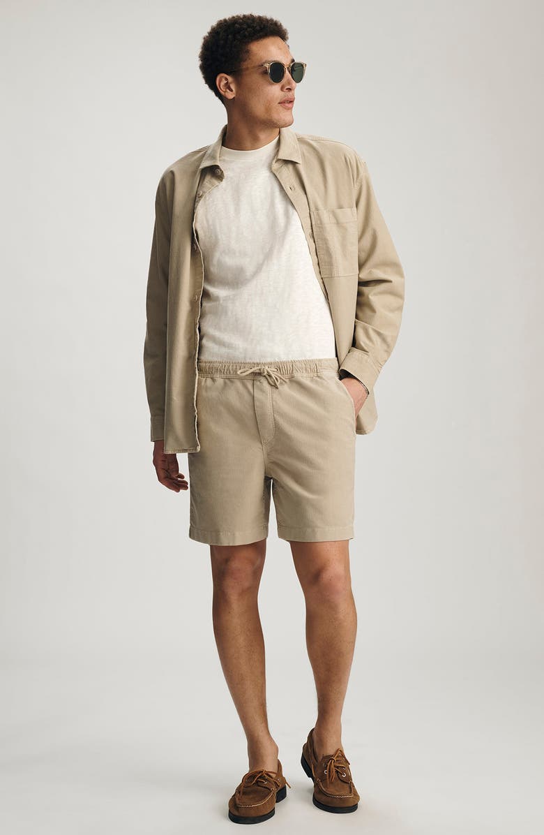 Mavi Jeans Textured Drawstring Shorts, Alternate, color, 