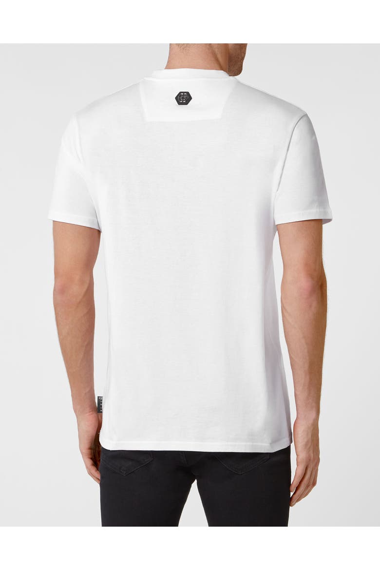 Round Neck T-Shirt College Men, Alternate, color, white
