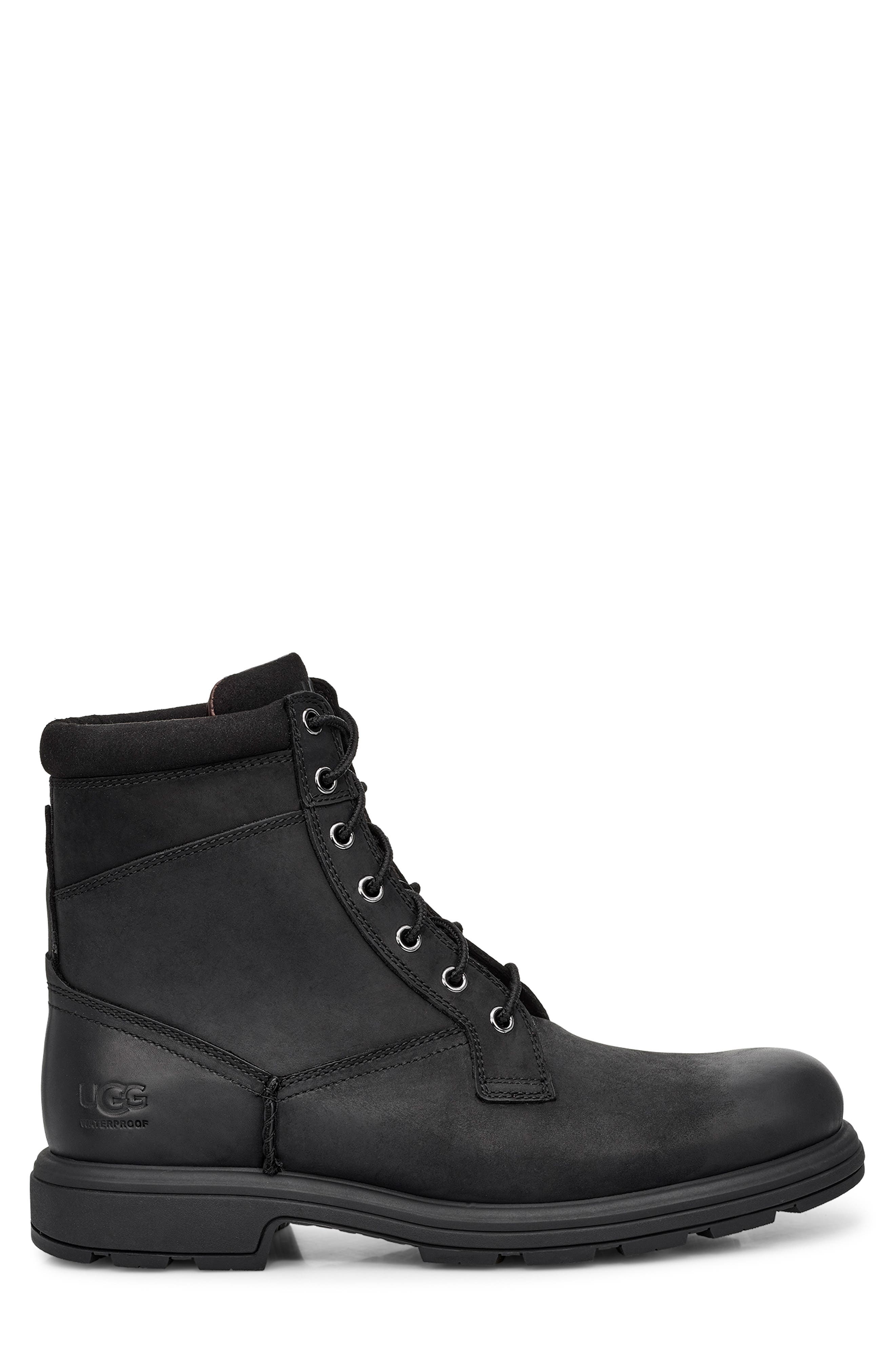 Biltmore Waterproof Plain Toe Boot, Alternate, color, BLACK
