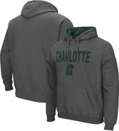 COLOSSEUM Men's Colosseum Charcoal Charlotte 49ers Arch and Logo Pullover Hoodie