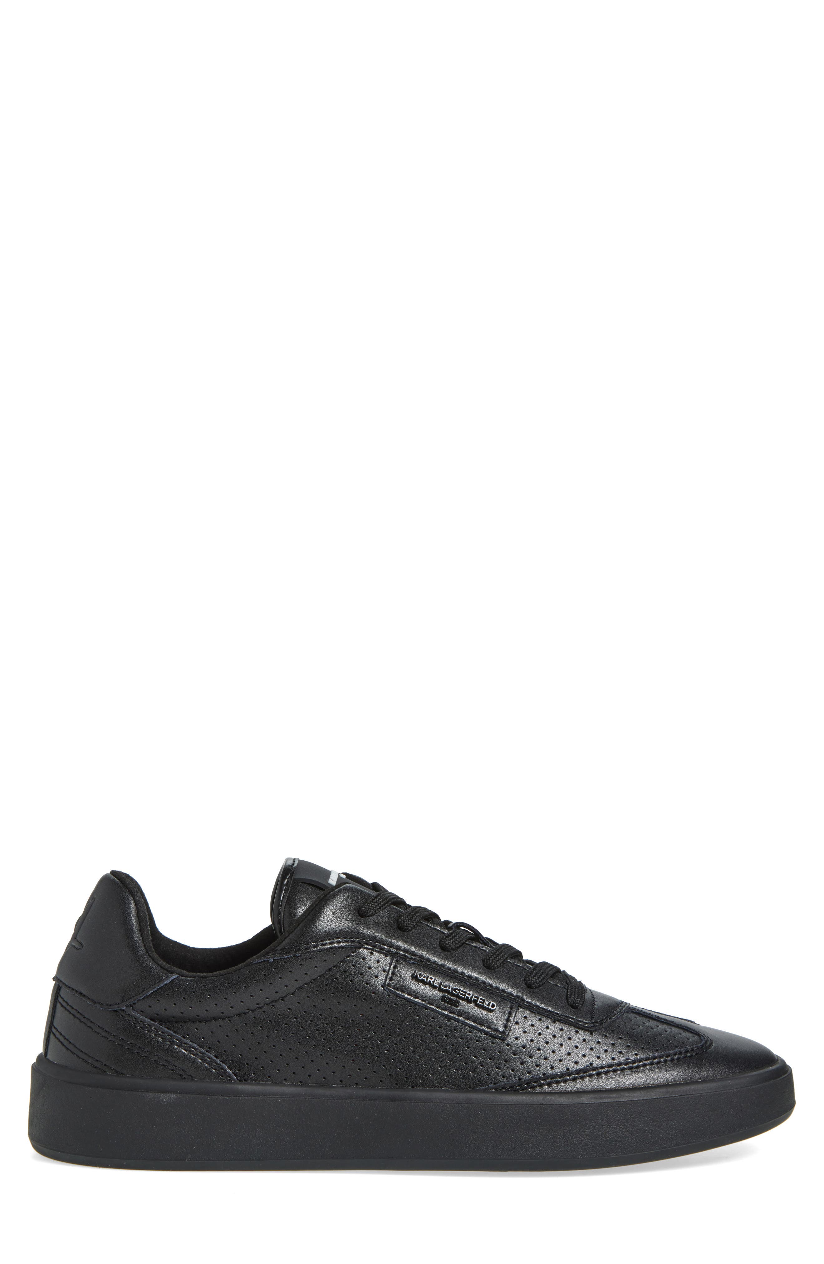 KARL LAGERFELD PARIS Perforated Logo Sneaker, Alternate, color, 