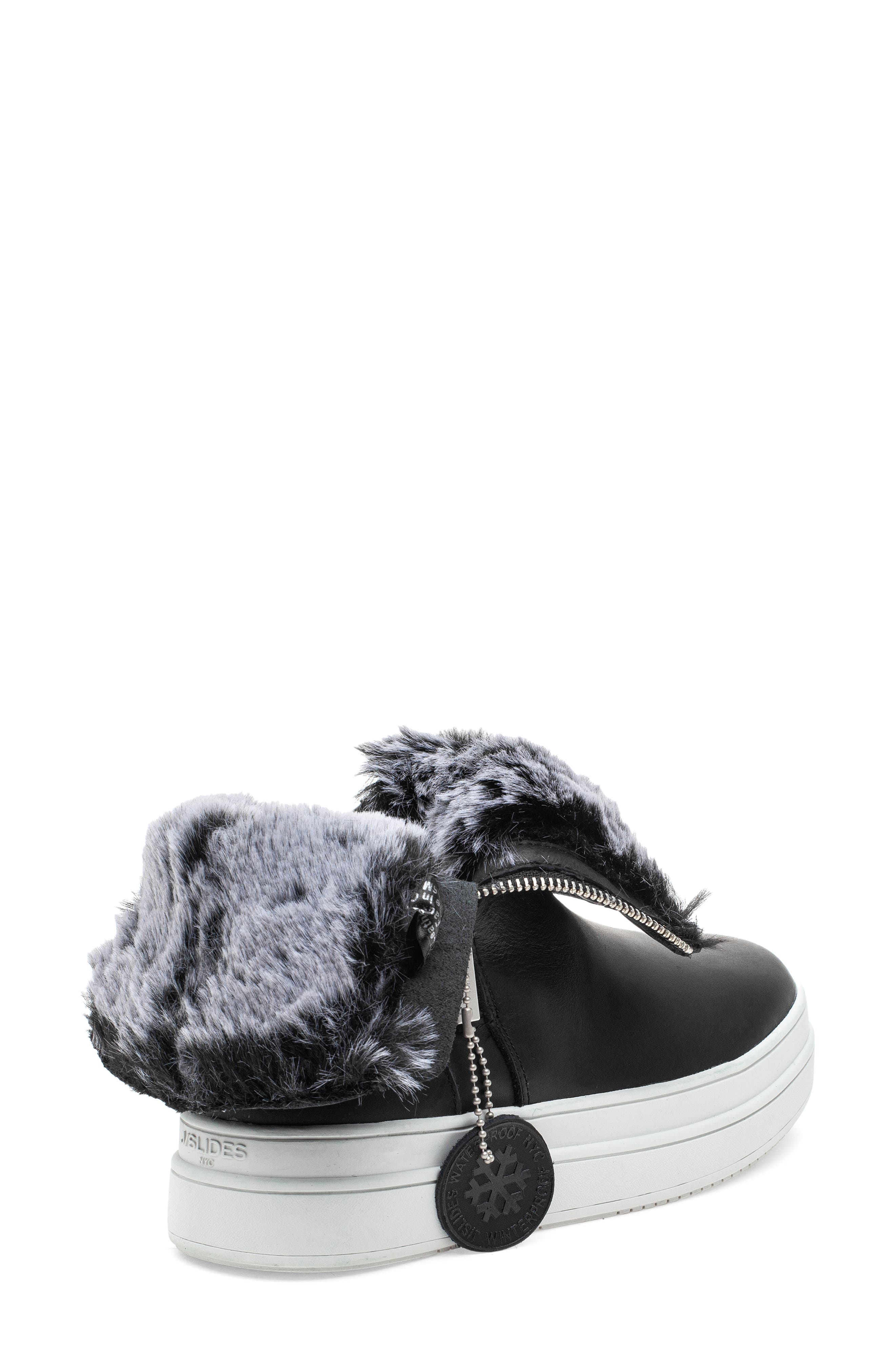JSlides Tristan Faux Fur Platform Sneaker Bootie, Alternate, color, 