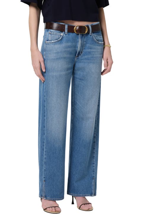 Track High Waist Wide Leg Jeans (Solstice MD Indigo)