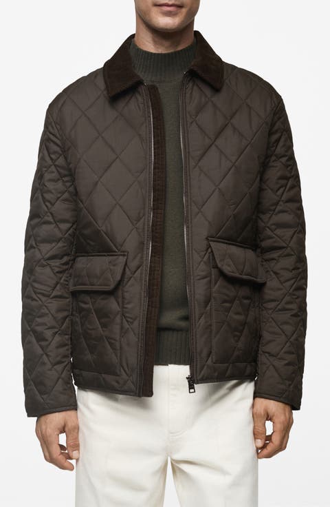 [ YALE ]★ CORDUROY COLLAR WARM UP QUILTING JACKET 예일(YALE) CORDUROY COLLAR WARM UP QUILTING JACKET IVORY