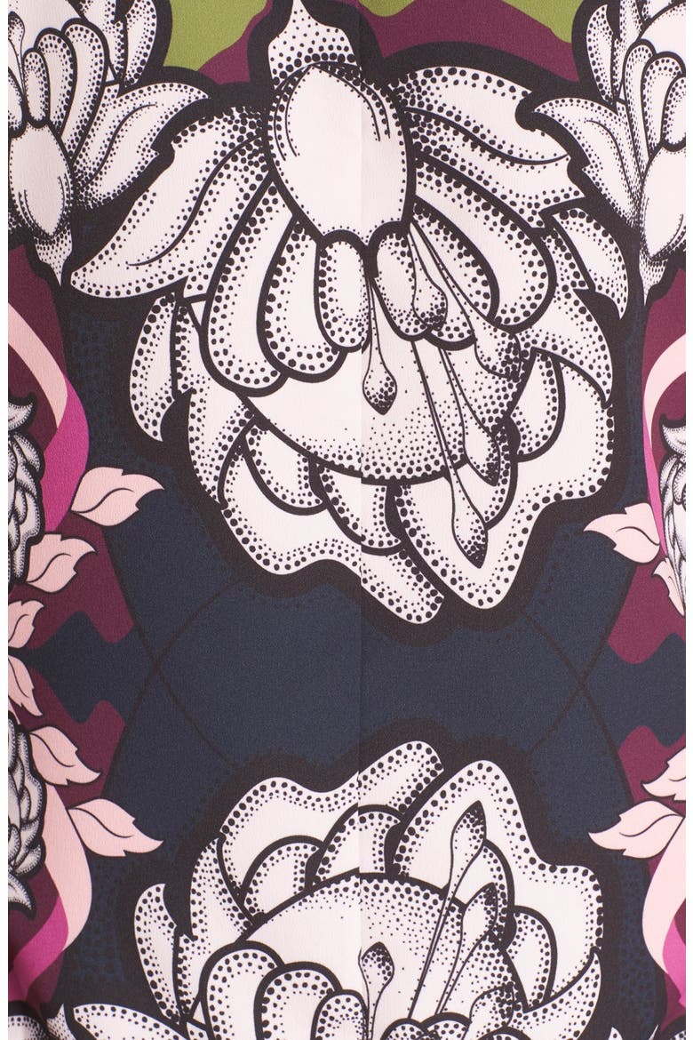 'Naylia' Tapestry Print Top, Alternate, color, DARK BLUE