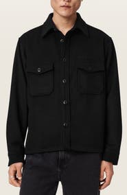 AllSaints Palermo Wool Blend Shirt Jacket