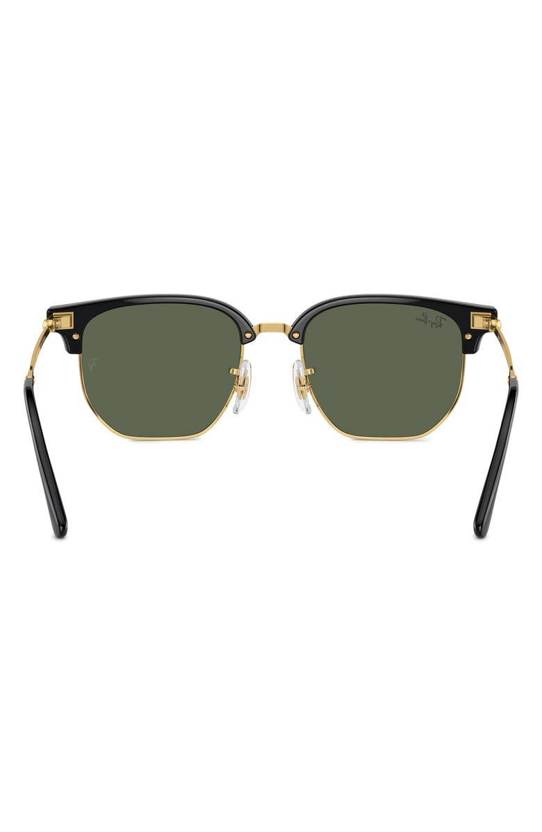 Ray-Ban Kids' New Clubmaster Junior 47mm Irregular Sunglasses, Alternate, color, Black