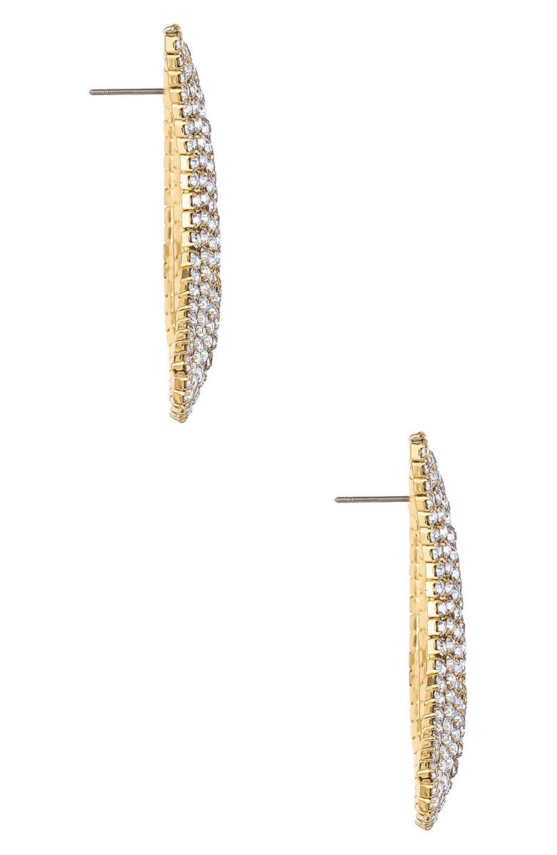 Ettika Crystal Crescent Moon Drop Earrings, Alternate, color,