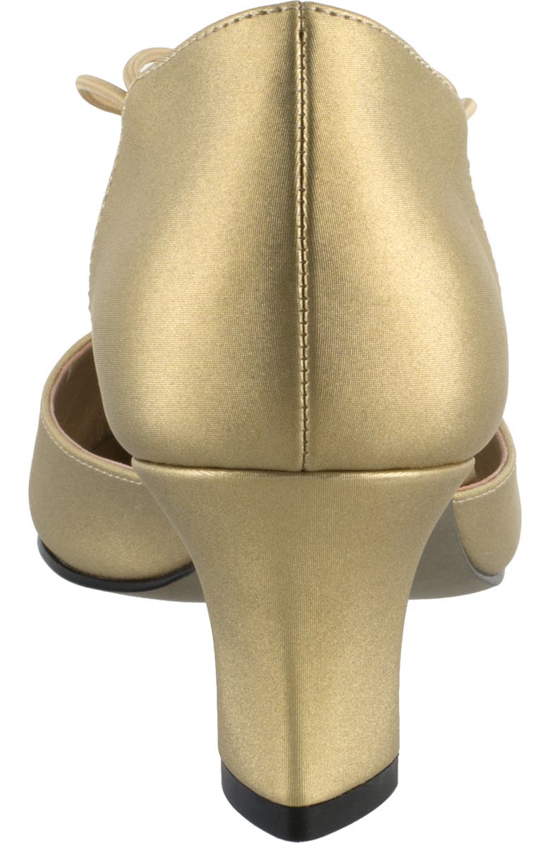 EASY STREET Moonlight Embellished T-Strap Pump - Multiple Widths Available, Alternate, color, Gold Satin