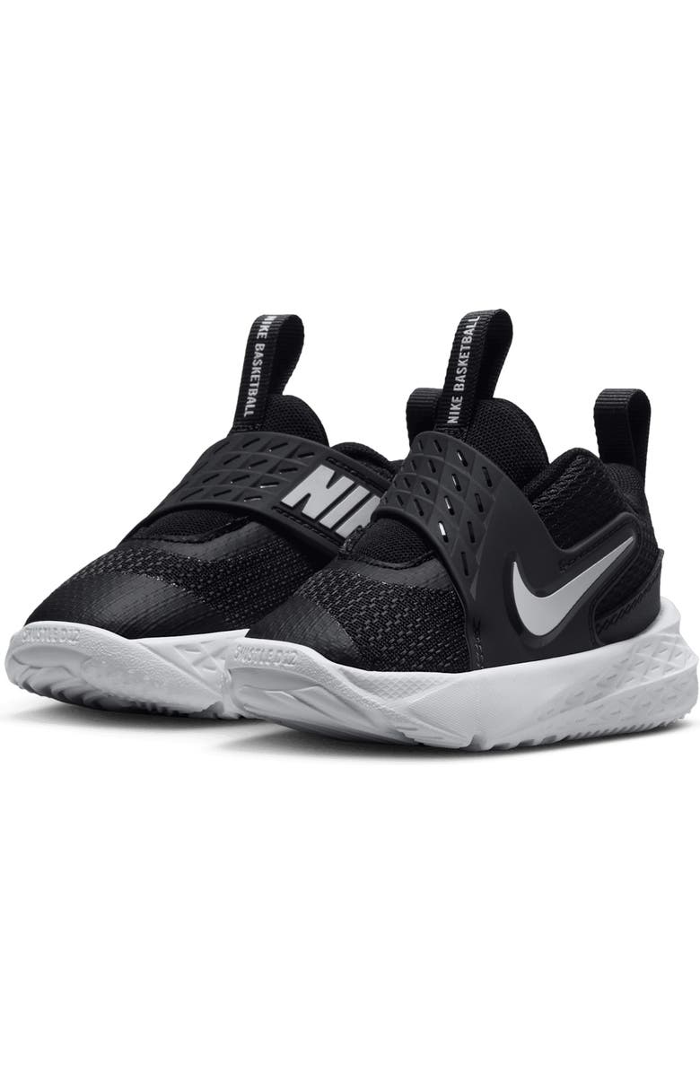 Nike Kids' Team Hustle D 12 Basketball Sneaker, Main, color, Black/ Anthracite/ White