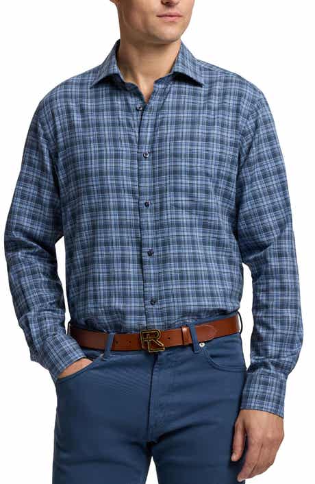 Aston Plaid Brushed Cotton Button-Up Shirt