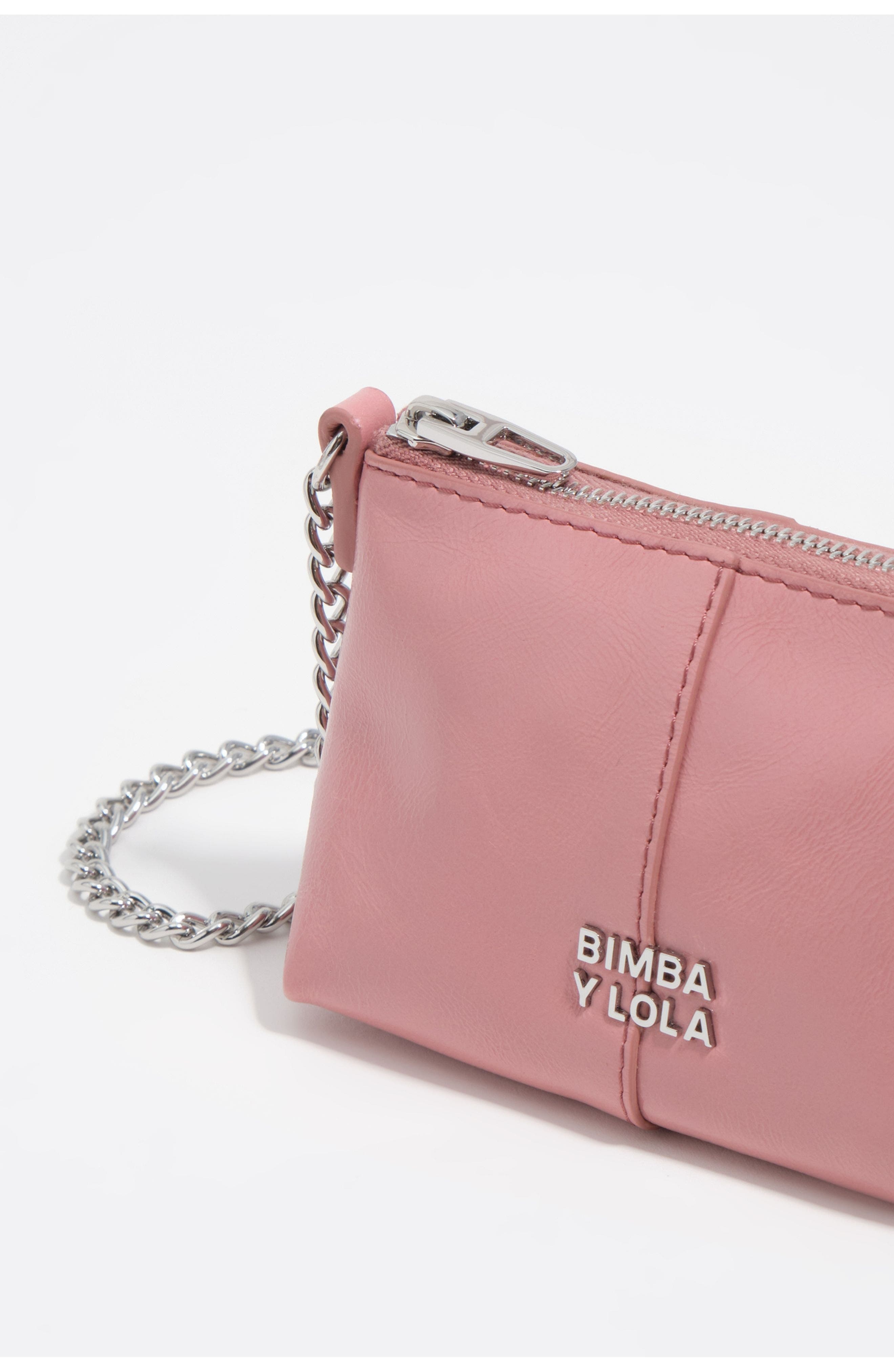 Bimba y Lola Micro Leather Crossbody Bag, Alternate, color, Pink