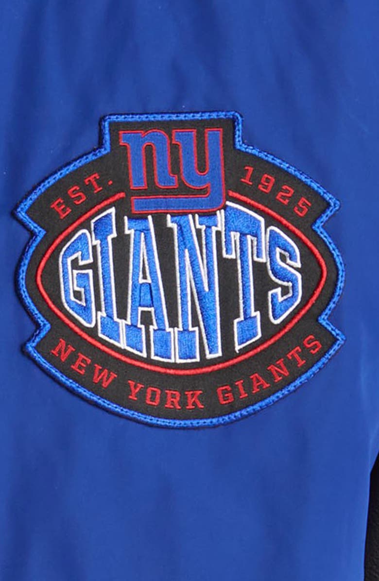 BOSS x NFL Cutback Water Repellent Bomber Jacket, Alternate, color, New York Giants Medium Blue