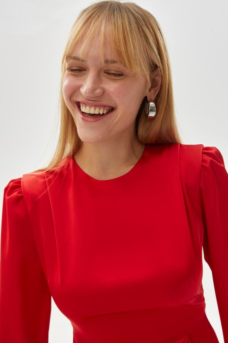 Braedon Mini Dress, Alternate, color, RED