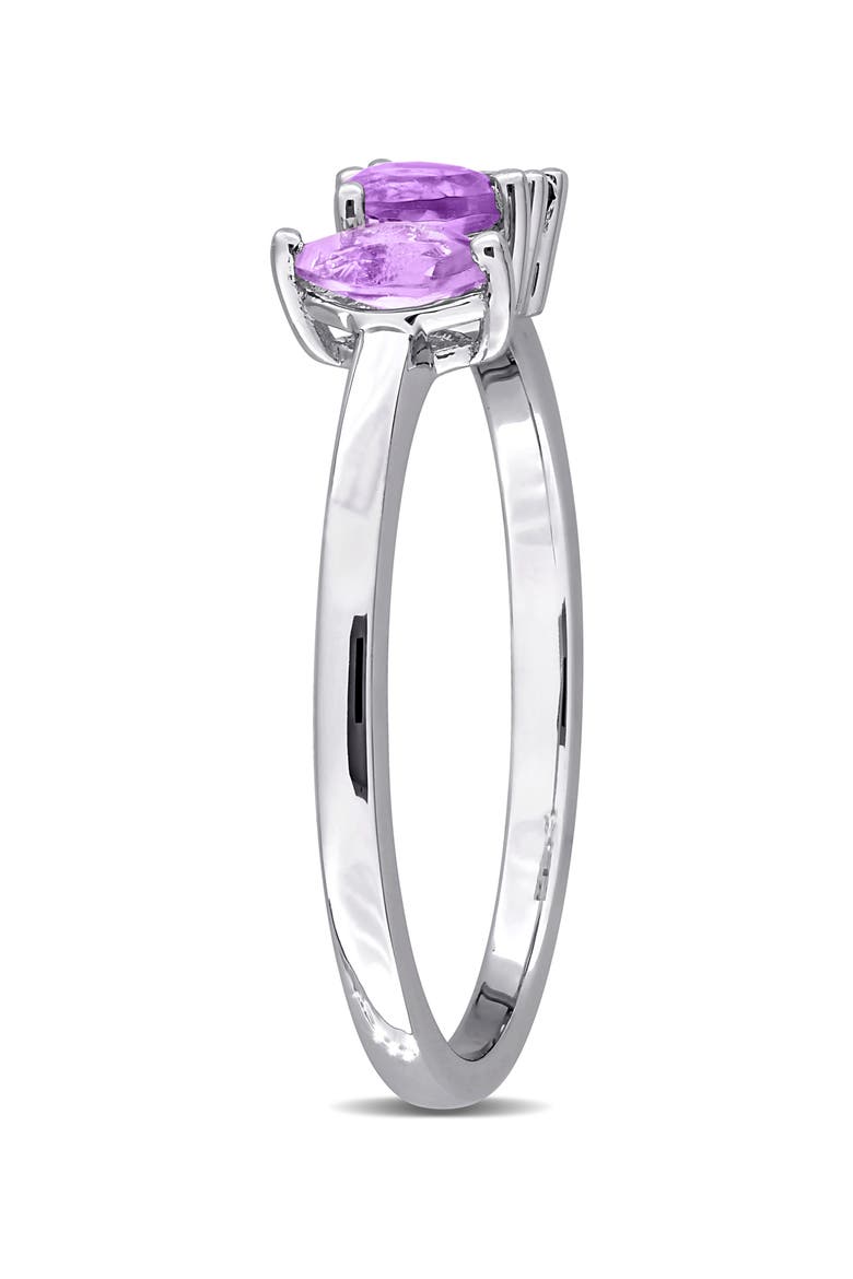 Multi-Shaped Amethyst Rose Gold Plated Ring, Alternate, color, PURPLE