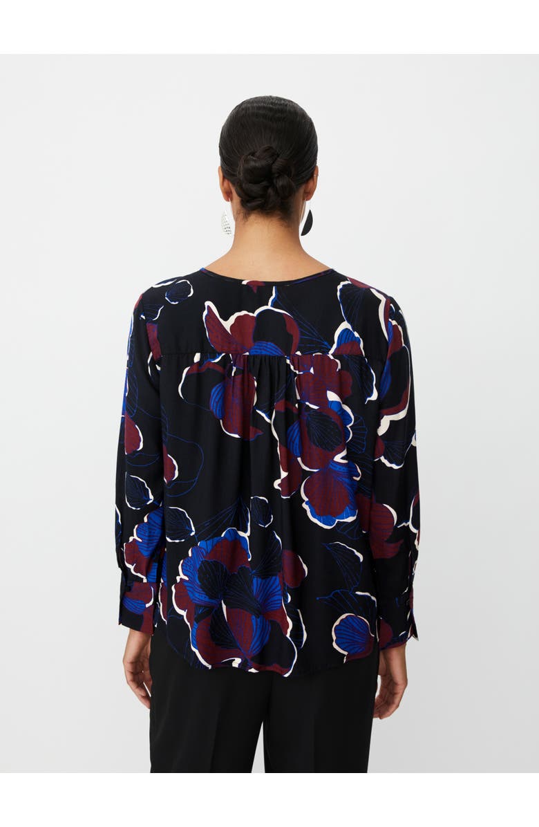 Masai Copenhagen Belsanu Round Neck Long Sleeve Blouse, Alternate, color, Tawny Port