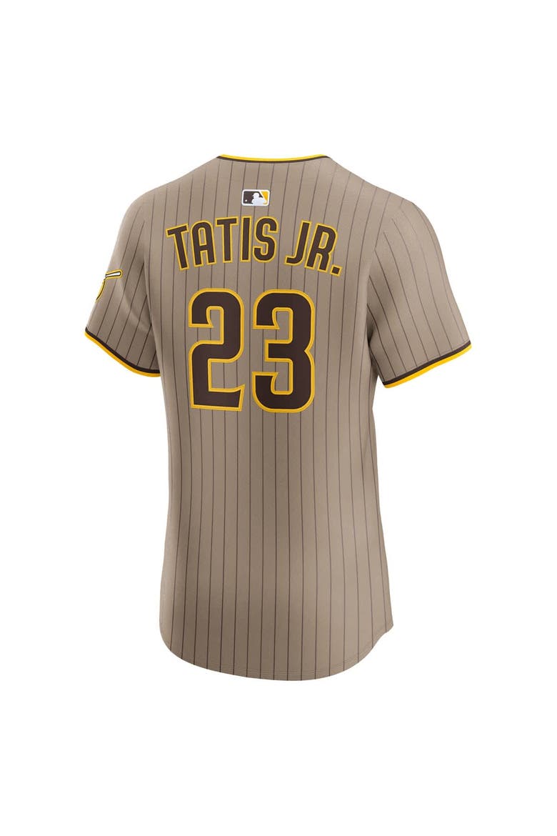 Men's Nike Fernando Tatis Jr. Sand San Diego Padres Alternate Elite Jersey, Alternate, color, Khaki