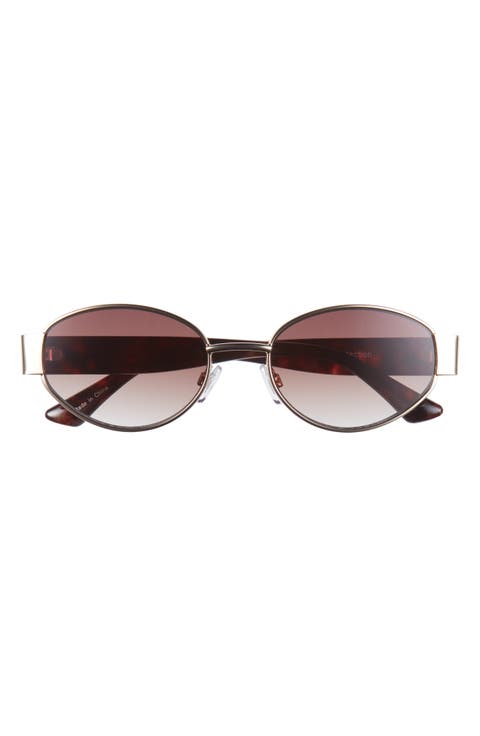 Gradient Oval Sunglasses