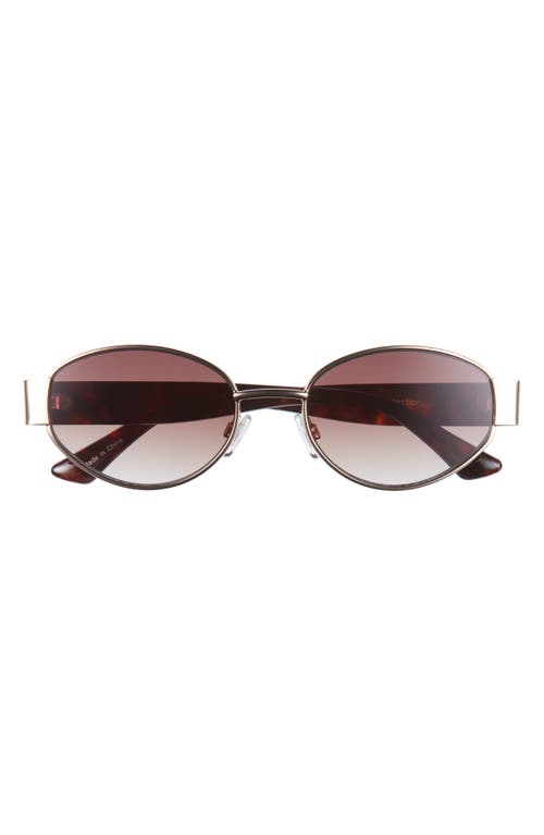 Bp. Gradient Oval Sunglasses In Gold Tort