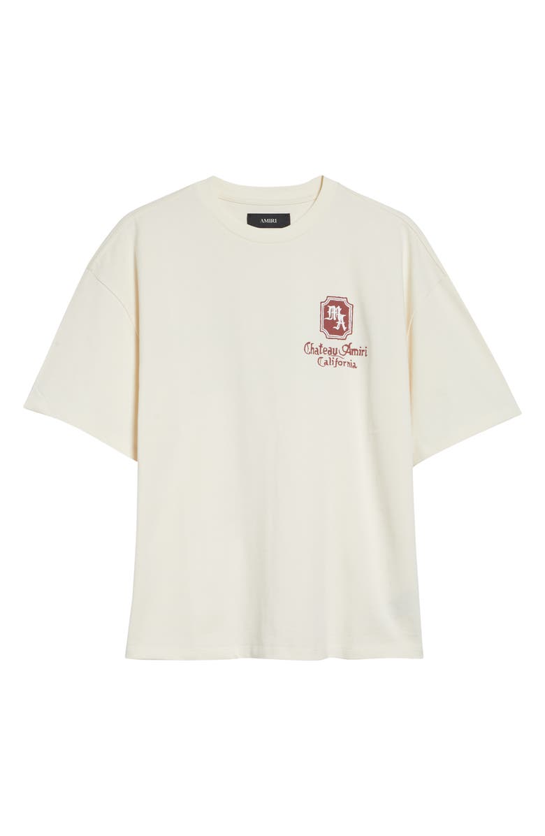 AMIRI MA Chateau Oversize Graphic T-Shirt, Main, color, Ivory