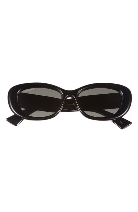 53mm Polarized Oval Sunglasses