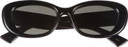 Gucci 53mm Polarized Oval Sunglasses