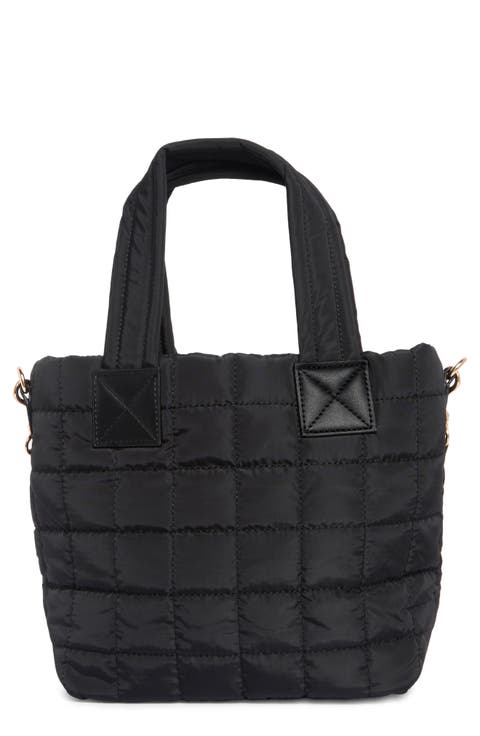 Quilted Nylon Tote Bag