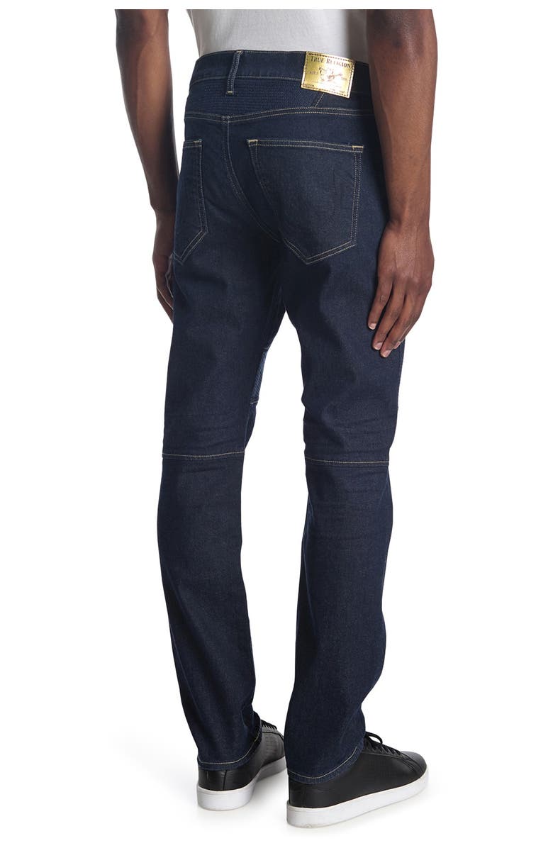 True Religion Brand Jeans Rocco Moto Jeans, Alternate, color, 