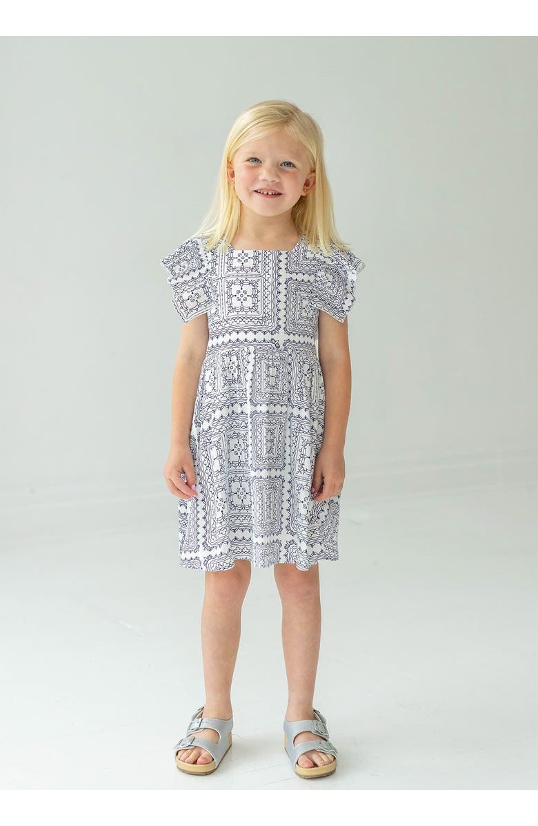 Mabel + Honey Coastal Cutie Dress, Alternate, color, Blue