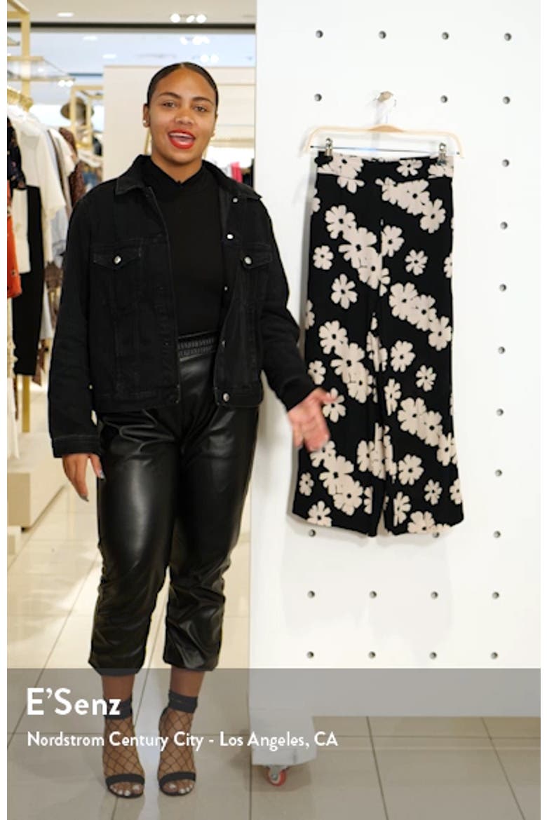 Huston Ikat Floral Pull-On Crop Pants video