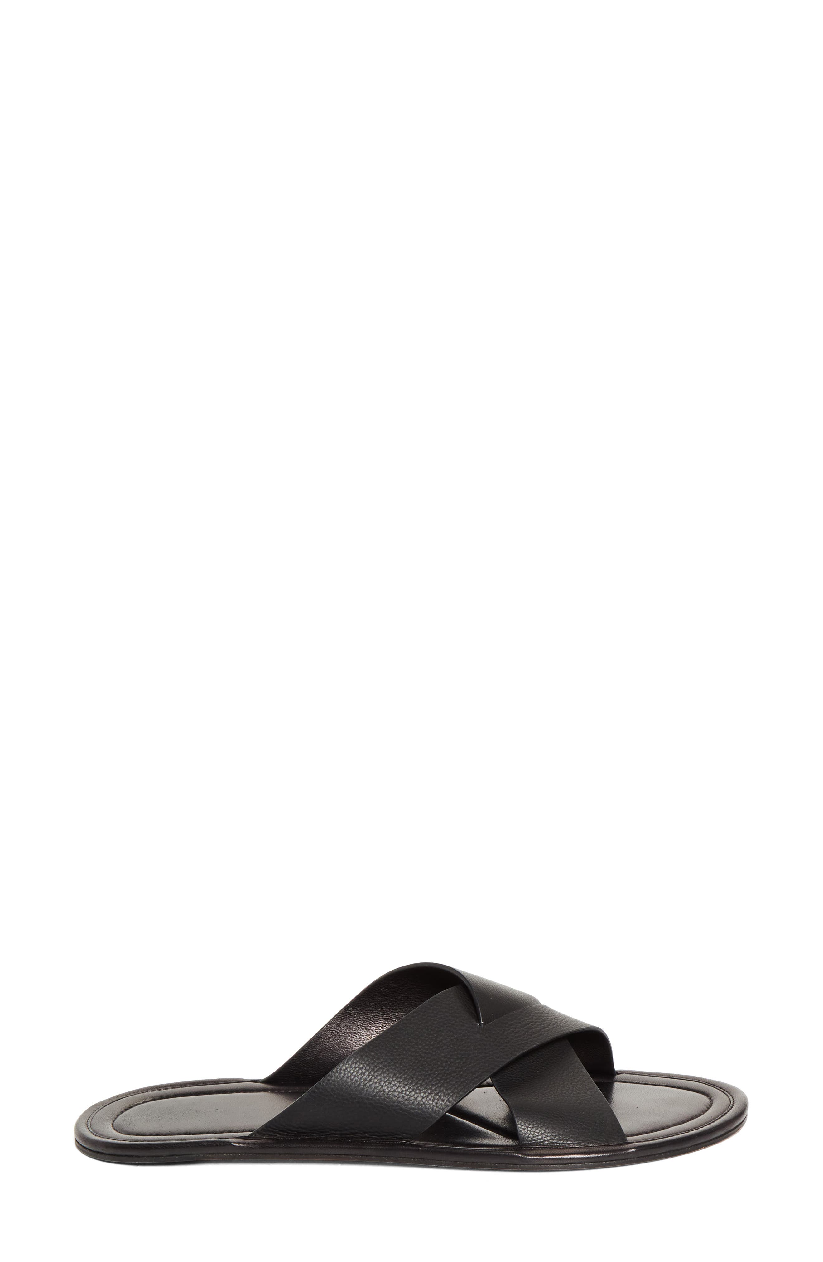 The Row Malick Crisscross Slide Sandal, Alternate, color, Black
