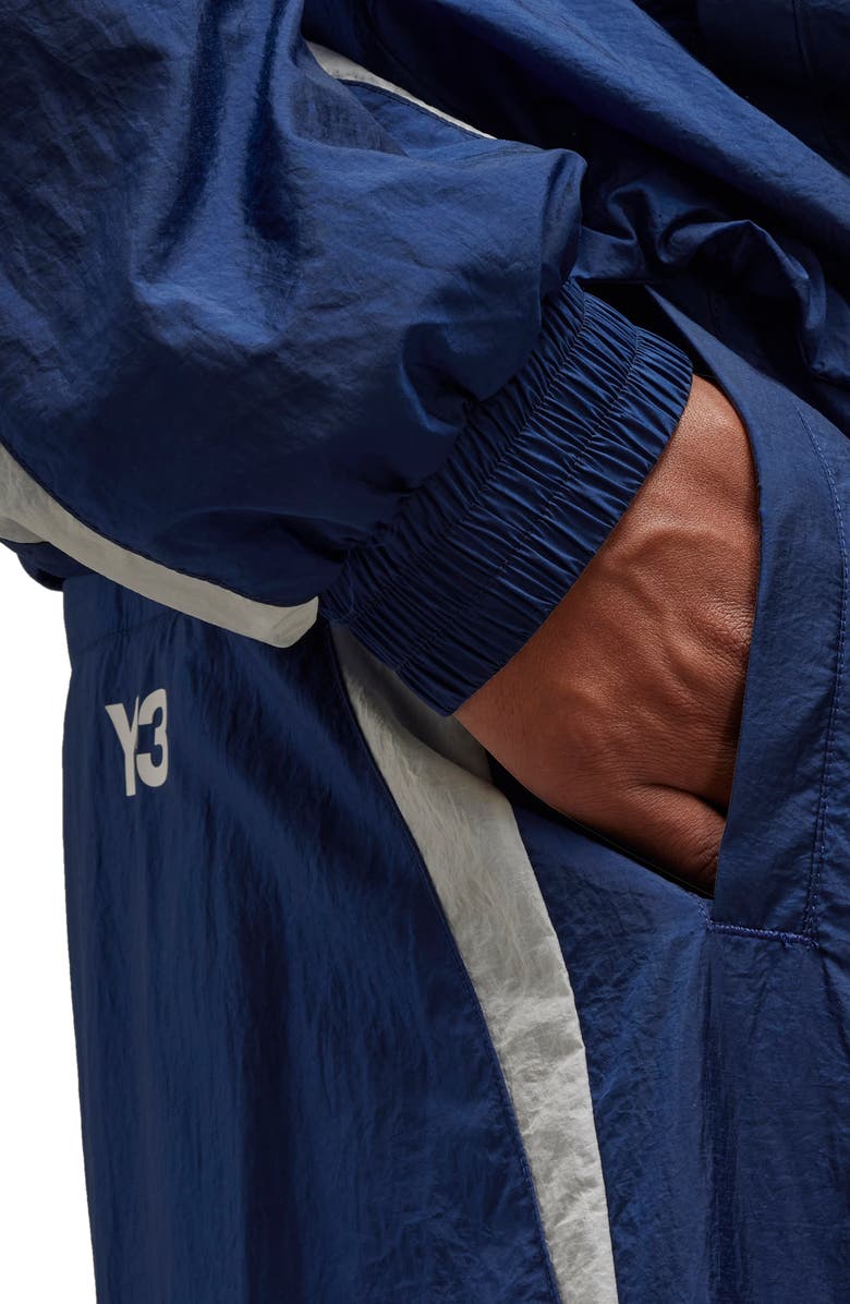 Y-3 3-Stripes Nylon Shell Pants, Alternate, color, Dark Blue