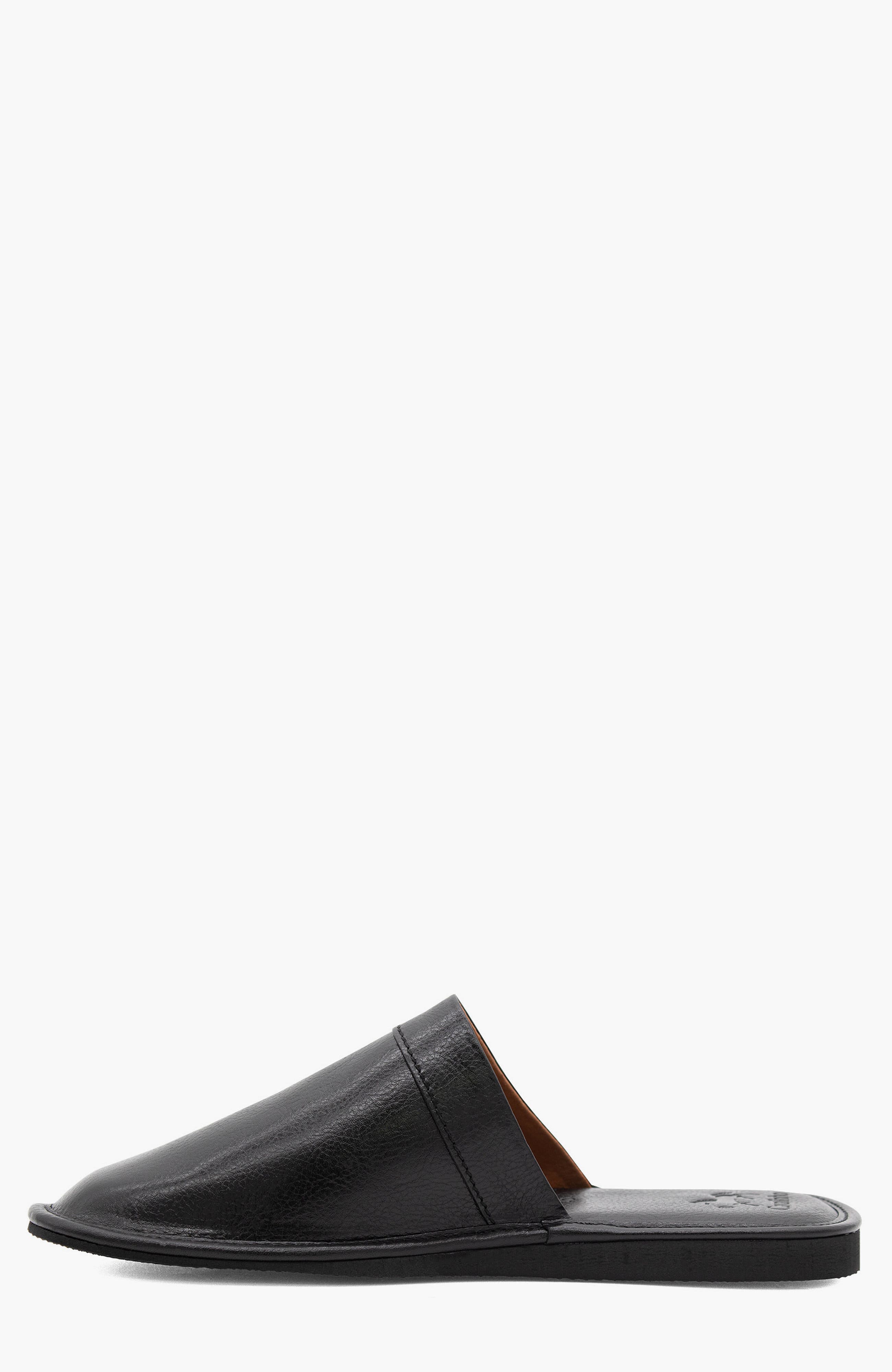 Gentleman Leather House Slippers 103, Alternate, color, Black
