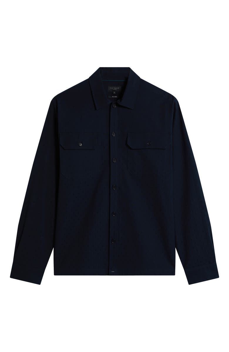 Ted Baker Levon Shirt Jacket, Alternate, color, Navy