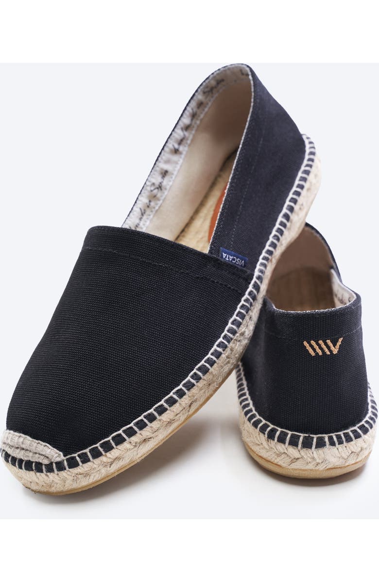 VISCATA Sitges Canvas Men's Espadrilles, Alternate, color, Black